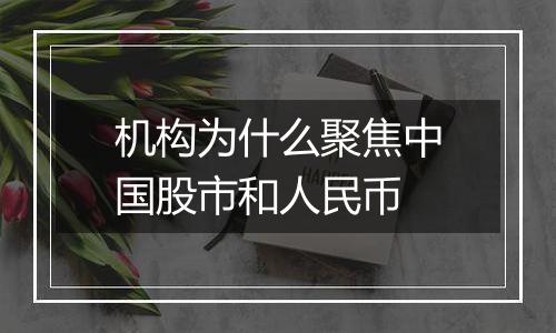 机构为什么聚焦中国股市和人民币