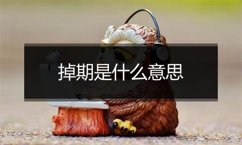 掉期是什么意思