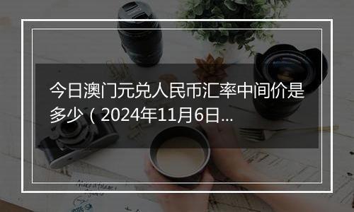 今日澳门元兑人民币汇率中间价是多少（2024年11月6日）