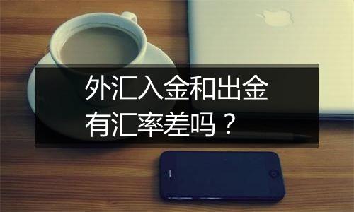 外汇入金和出金有汇率差吗？