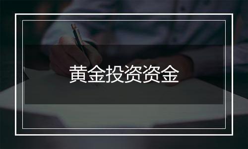 黄金投资资金