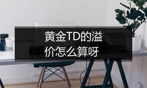 黄金TD的溢价怎么算呀