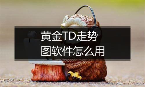 黄金TD走势图软件怎么用