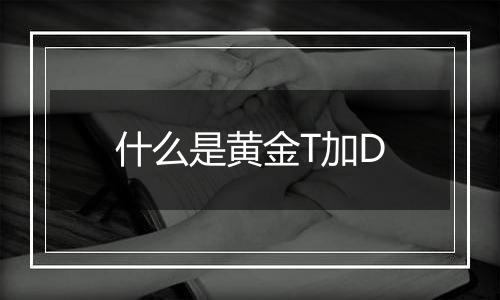 什么是黄金T加D