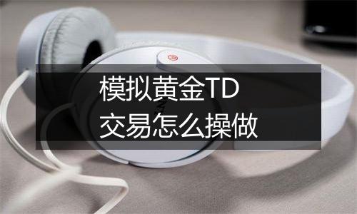 模拟黄金TD交易怎么操做