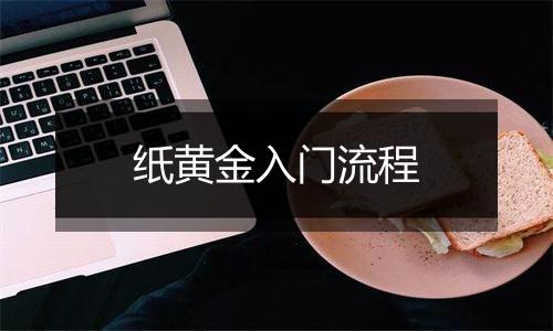 纸黄金入门流程