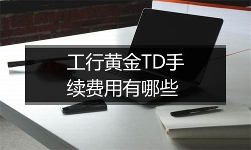 工行黄金TD手续费用有哪些