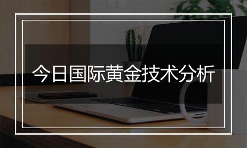 今日国际黄金技术分析