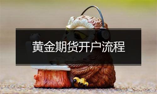 黄金期货开户流程