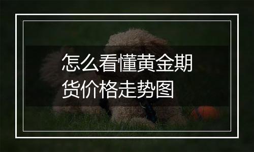 怎么看懂黄金期货价格走势图