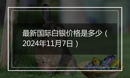 最新国际白银价格是多少（2024年11月7日）