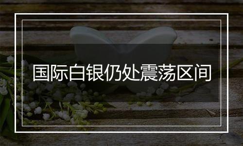 国际白银仍处震荡区间