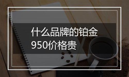 什么品牌的铂金950价格贵