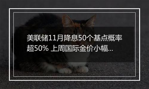 美联储11月降息50个基点概率超50% 上周国际金价小幅上涨