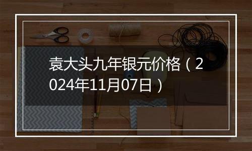 袁大头九年银元价格（2024年11月07日）