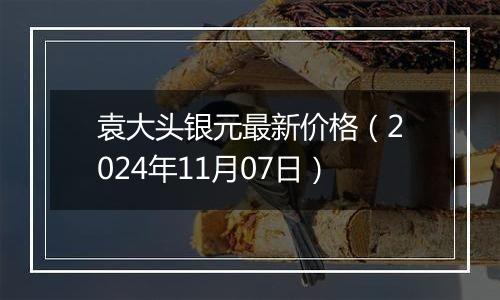 袁大头银元最新价格（2024年11月07日）