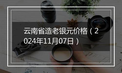 云南省造老银元价格（2024年11月07日）