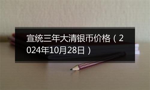 宣统三年大清银币价格（2024年10月28日）