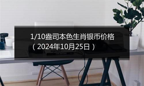 1/10盎司本色生肖银币价格（2024年10月25日）