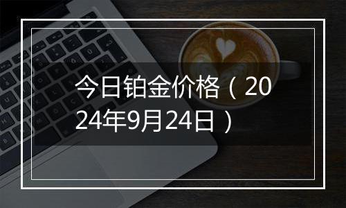 今日铂金价格（2024年9月24日）