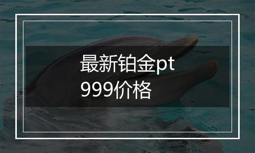 最新铂金pt999价格