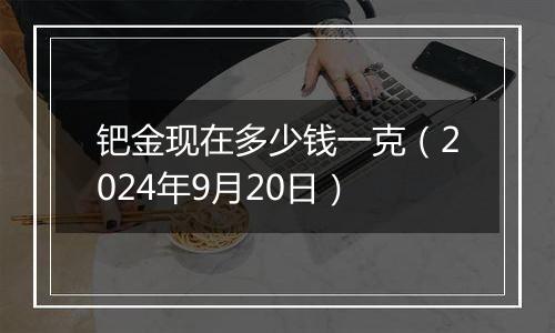 钯金现在多少钱一克（2024年9月20日）