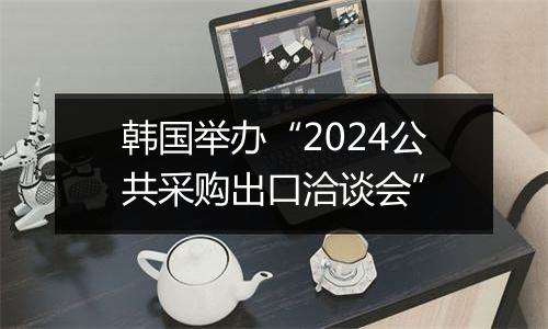 韩国举办“2024公共采购出口洽谈会”