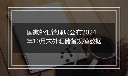 国家外汇管理局公布2024年10月末外汇储备规模数据