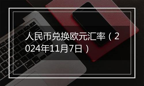 人民币兑换欧元汇率（2024年11月7日）