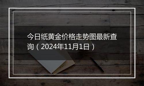 今日纸黄金价格走势图最新查询（2024年11月1日）