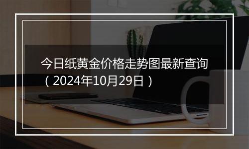 今日纸黄金价格走势图最新查询（2024年10月29日）