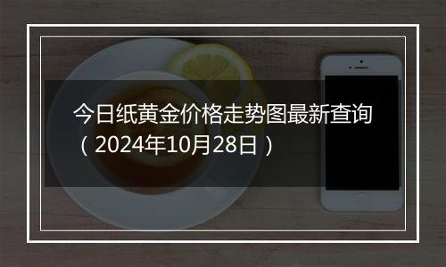 今日纸黄金价格走势图最新查询（2024年10月28日）