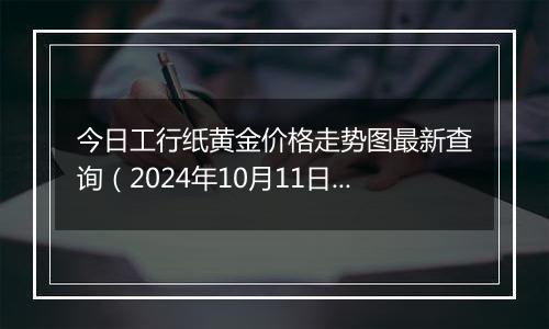 今日工行纸黄金价格走势图最新查询（2024年10月11日）