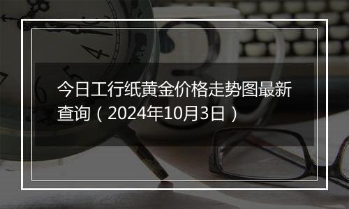 今日工行纸黄金价格走势图最新查询（2024年10月3日）