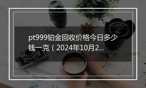 pt999铂金回收价格今日多少钱一克（2024年10月29日）