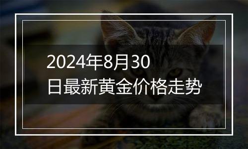 2024年8月30日最新黄金价格走势