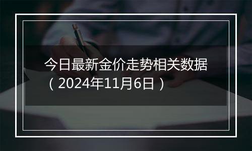 今日最新金价走势相关数据（2024年11月6日）