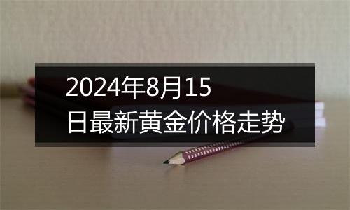 2024年8月15日最新黄金价格走势