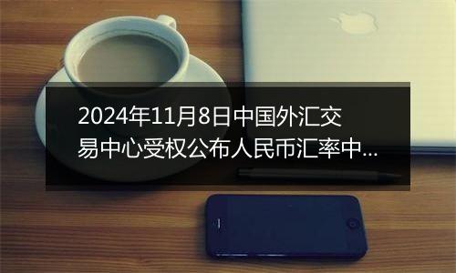 2024年11月8日中国外汇交易中心受权公布人民币汇率中间价公告