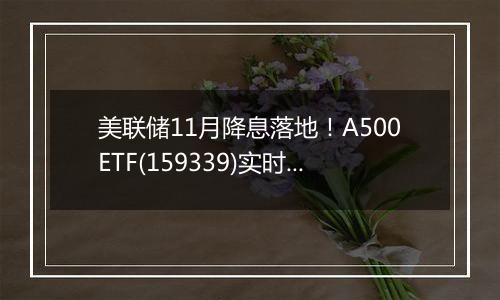 美联储11月降息落地！A500ETF(159339)实时成交额突破7.6亿元，净值创历史新高。