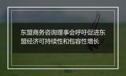 东盟商务咨询理事会呼吁促进东盟经济可持续性和包容性增长