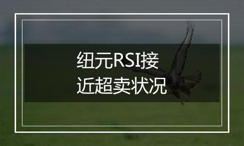 纽元RSI接近超卖状况