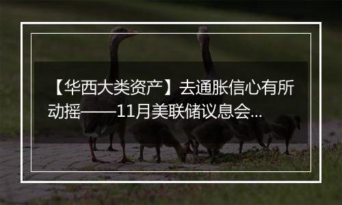 【华西大类资产】去通胀信心有所动摇——11月美联储议息会议点评