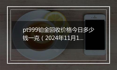 pt999铂金回收价格今日多少钱一克（2024年11月11日）