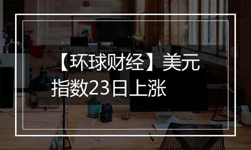 【环球财经】美元指数23日上涨