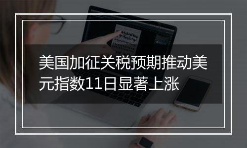 美国加征关税预期推动美元指数11日显著上涨