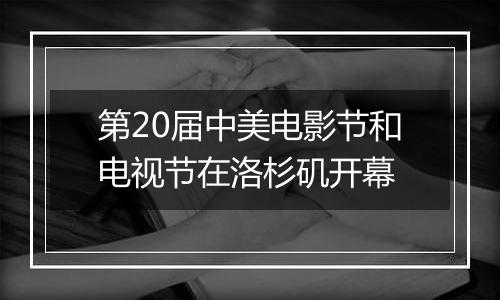 第20届中美电影节和电视节在洛杉矶开幕