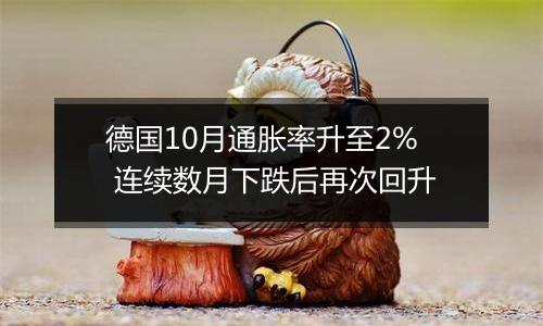 德国10月通胀率升至2% 连续数月下跌后再次回升