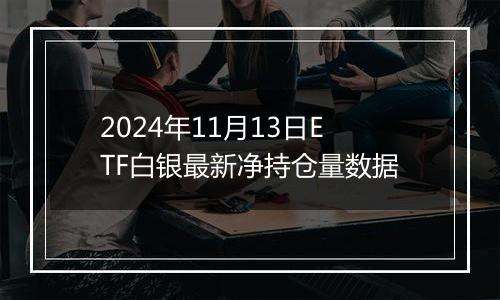 2024年11月13日ETF白银最新净持仓量数据