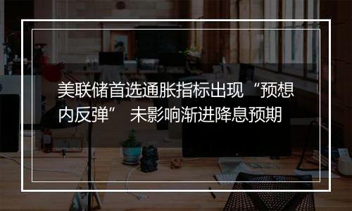 美联储首选通胀指标出现“预想内反弹” 未影响渐进降息预期